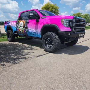 Riot Custom Accessories Work Truck Lifted GMC 2500 AT4