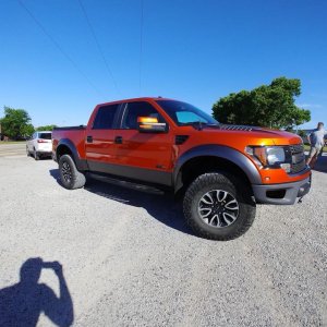 Ford Raptor Wrap Orange Offroad Baja Truck