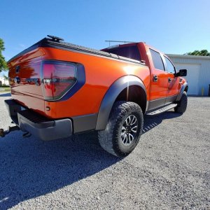 Ford Raptor Wrap Orange Offroad Baja Truck