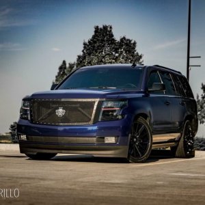 Tahoe Custom Lowered Blue