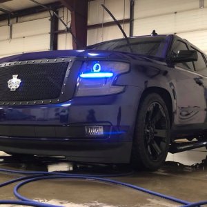 Tahoe Custom Lowered Blue