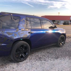 Tahoe Custom Lowered Blue