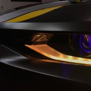 Voss Chevrolet Camaro Oracle Color Change DRL Black and Yellow SS Custom 